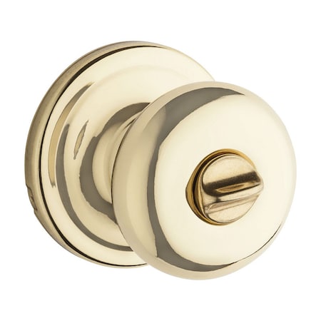 Kwikset Kwikset Juno Polished Brass Privacy Lockset 1.75 in. 97300-827